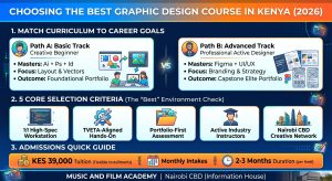 Which course is best in graphic design in Kenya? (Basic Foundation vs. Advanced Master Branding pathways)